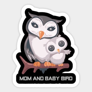 MOM AND BABY BIRD Sticker